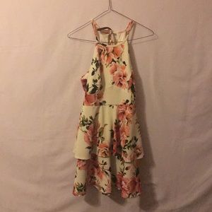 Floral tiered dress